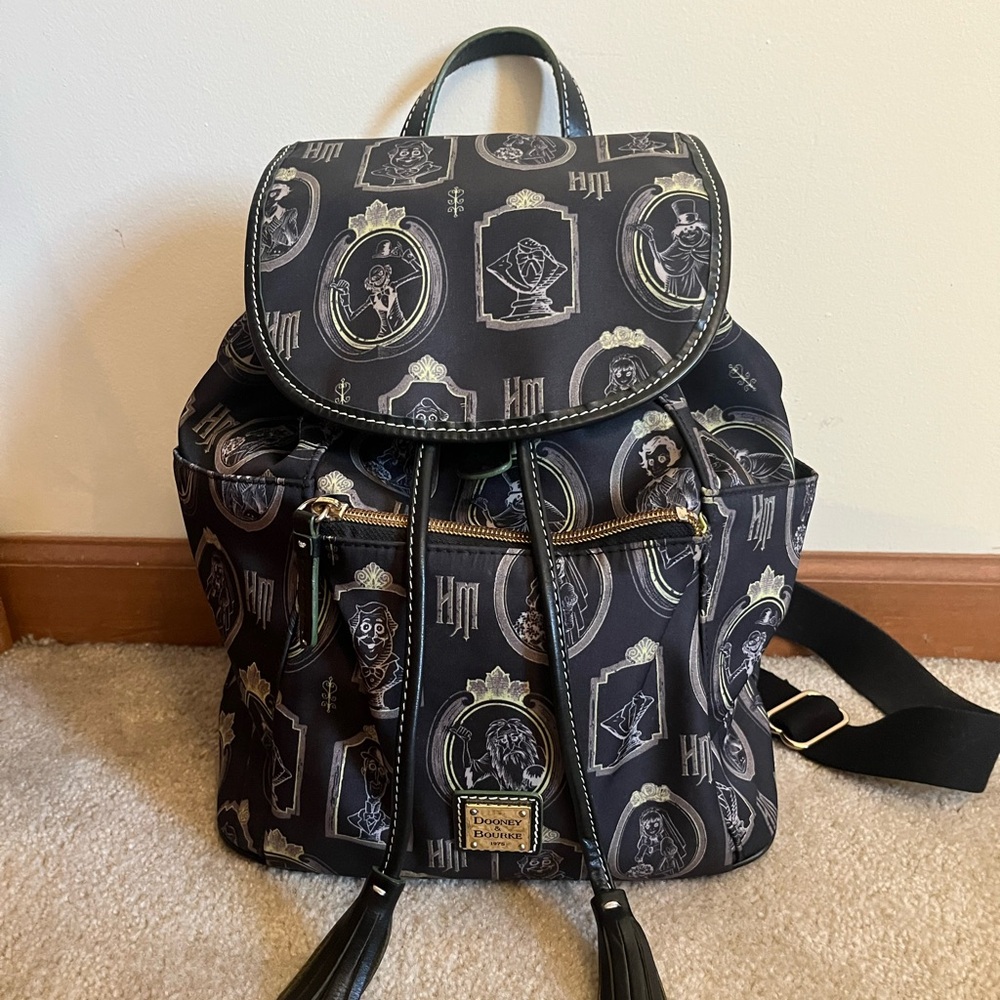Dooney & Bourke x Disney Haunted Mansion Black/Ghost Green Backpack